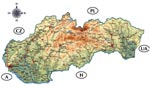 Slovensko - mapa